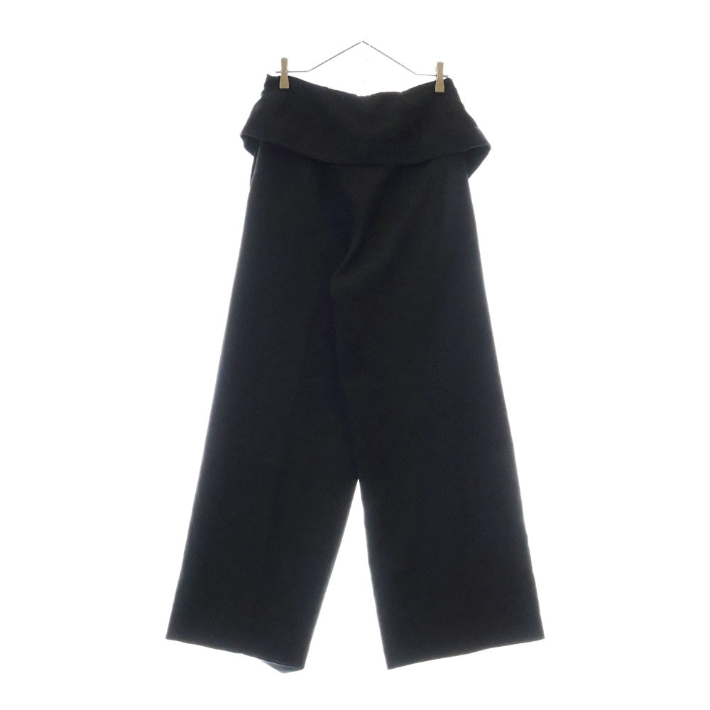 Acne Studios(アクネ ストゥディオズ) センタープレスワイドスラックスパンツ FN-WN-TROU001227 ブラック レディース