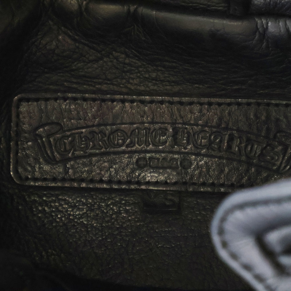 CHROME HEARTS(クロムハーツ) RACING2 レーシング2 フィリグリークロス クロスパッチカスタム ダガージップシングルライダースレザージャケット ブラック