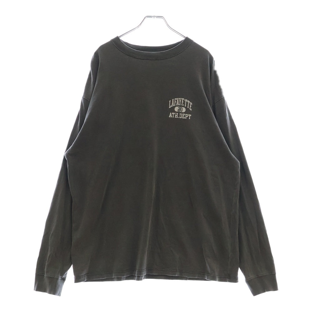 Lafayette(ラファイエット) WORN OUT ATHLETICS L/S TEE ヴィンテージ加工プリント長袖Tシャツ LA230111 グレー