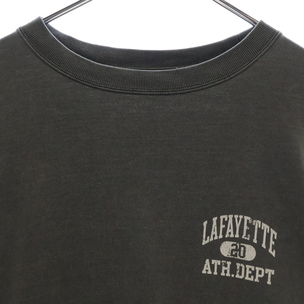 Lafayette(ラファイエット) WORN OUT ATHLETICS L/S TEE ヴィンテージ加工プリント長袖Tシャツ LA230111 グレー