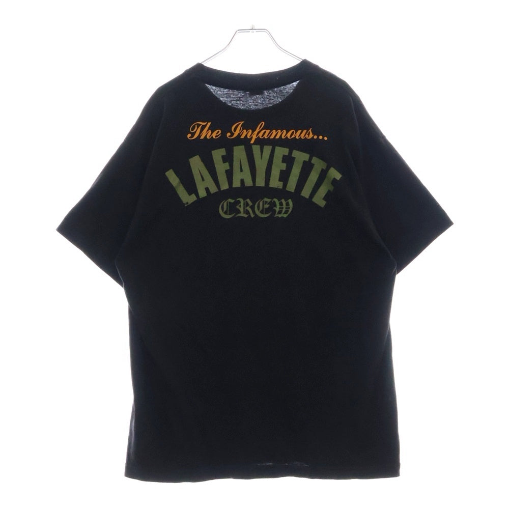 Lafayette(ラファイエット) LFHQ-12 INFAMOUS CREW T-SHIRT AMAZON SAHARA アマゾンサハラプリント半袖Tシャツ ブラック/カーキ