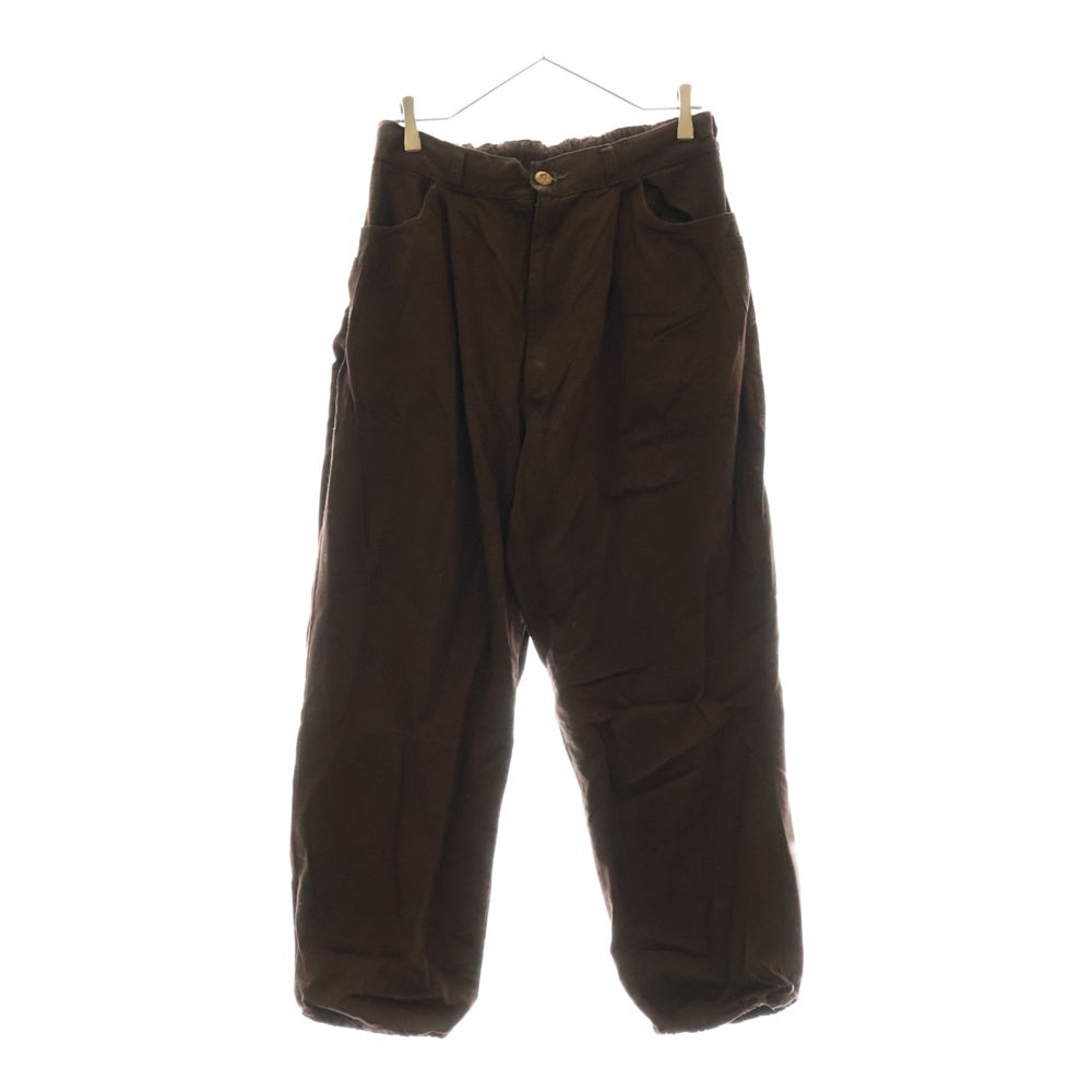 FLATLUX(フラットラックス) Coh Eazy Pant ドローコードイージーパンツ ブラウン
