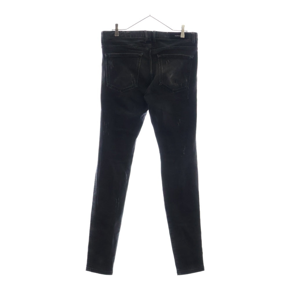 REPRESENT(リプレゼント) KNEE DESTROYER DENIM ニーデストロイヤースキニーデニムパンツ L-998 ブラック