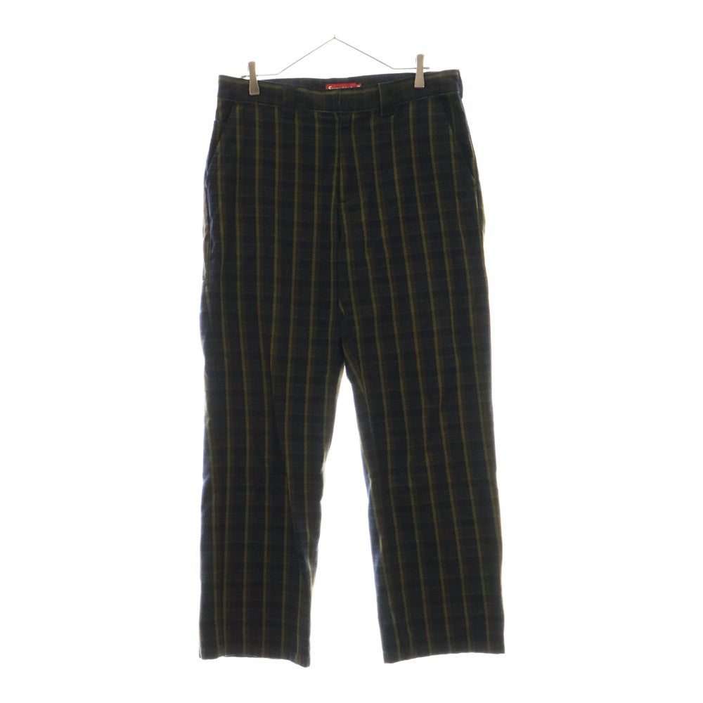 SUPREME(シュプリーム) 23SS Work Pant Navy Plaid チェック柄ワークパンツ ネイビー/グリーン
