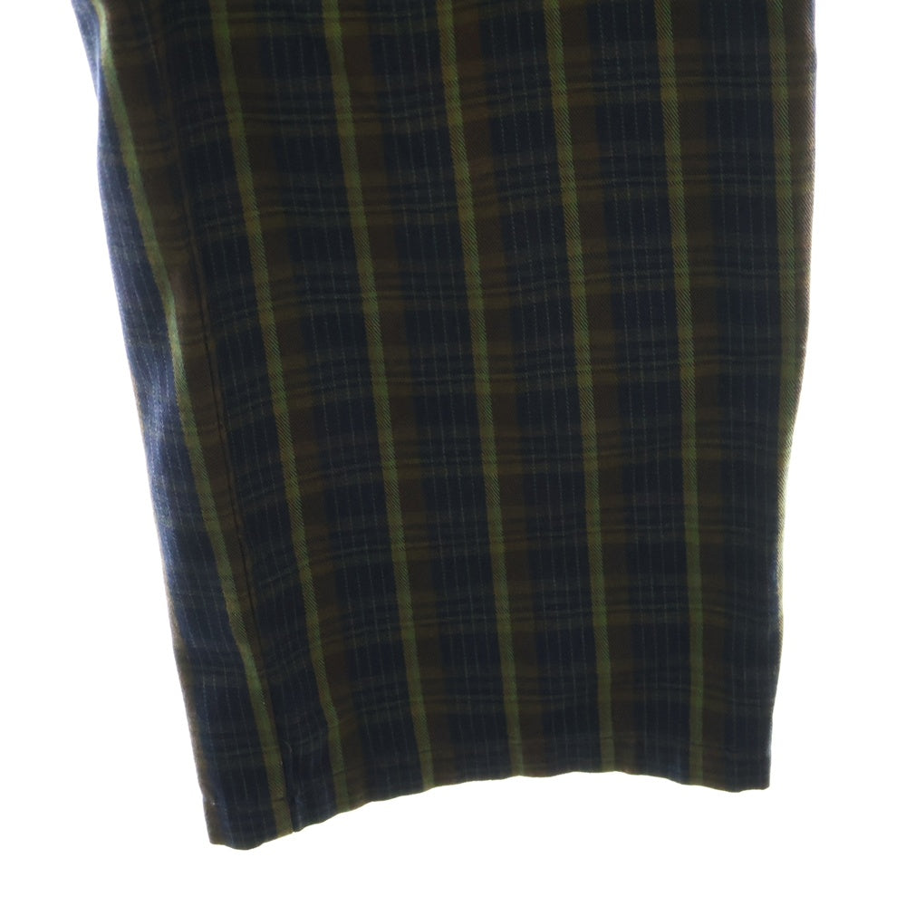 SUPREME(シュプリーム) 23SS Work Pant Navy Plaid チェック柄ワークパンツ ネイビー/グリーン