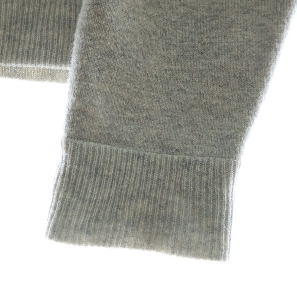 CHROME HEARTS(クロムハーツ) Y NOT ARM LOGO EMBROIDERY CASHMERE CREW SWEATER ワイノット アームロゴ刺繍カシミアクルーネックニットセーター グレー