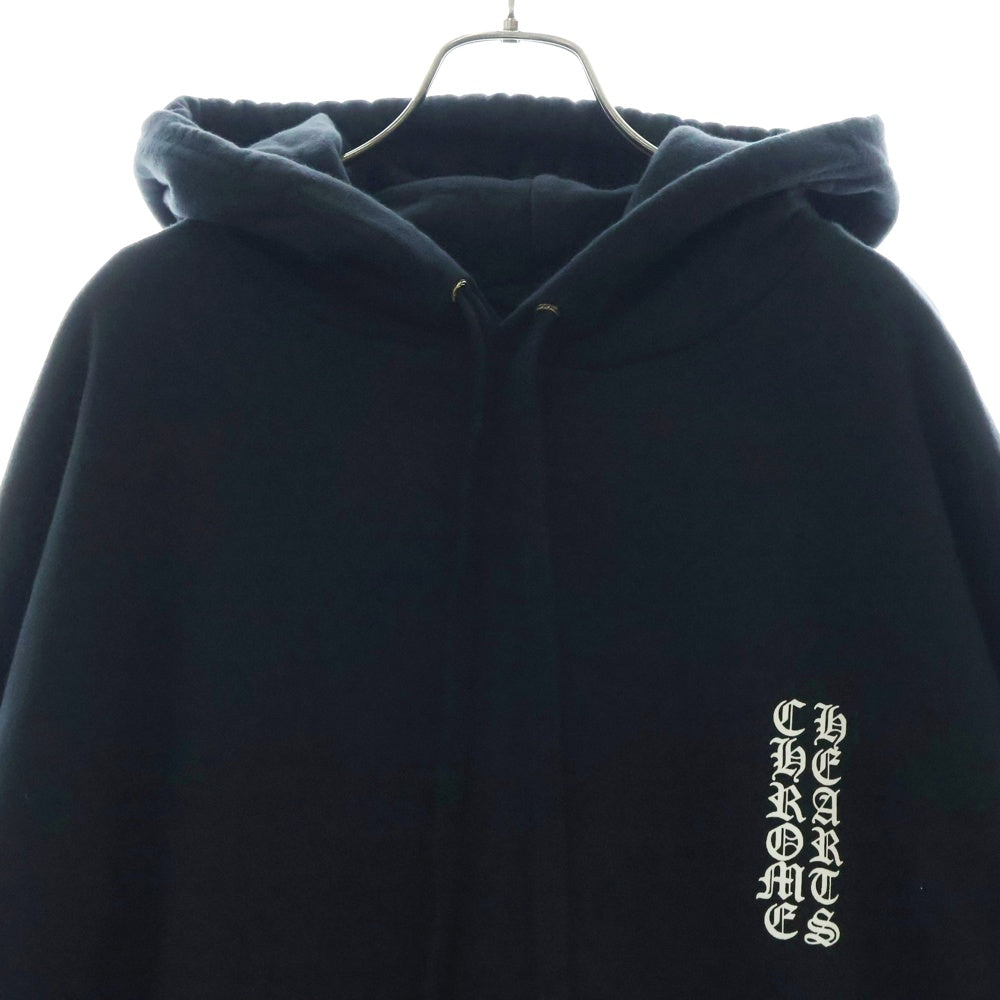 CHROME HEARTS(クロムハーツ) SWTSHRT PLVR アームロゴプリントプルオーバーフーディーパーカー ブラック