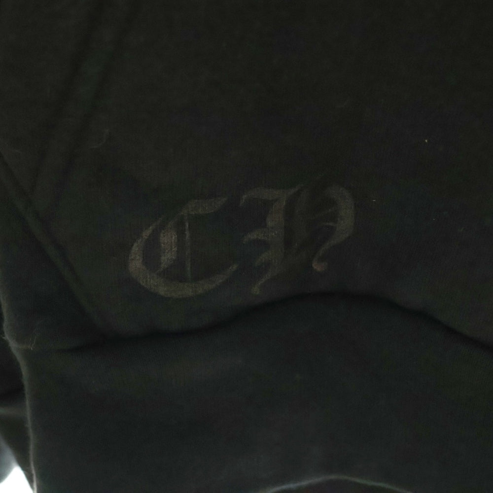 CHROME HEARTS(クロムハーツ) SWTSHRT PLVR アームロゴプリントプルオーバーフーディーパーカー ブラック