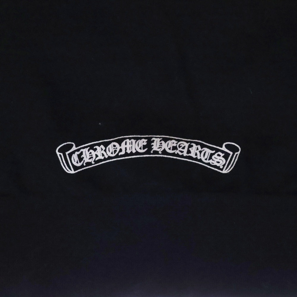 CHROME HEARTS(クロムハーツ) SWTSHRT PLVR アームロゴプリントプルオーバーフーディーパーカー ブラック