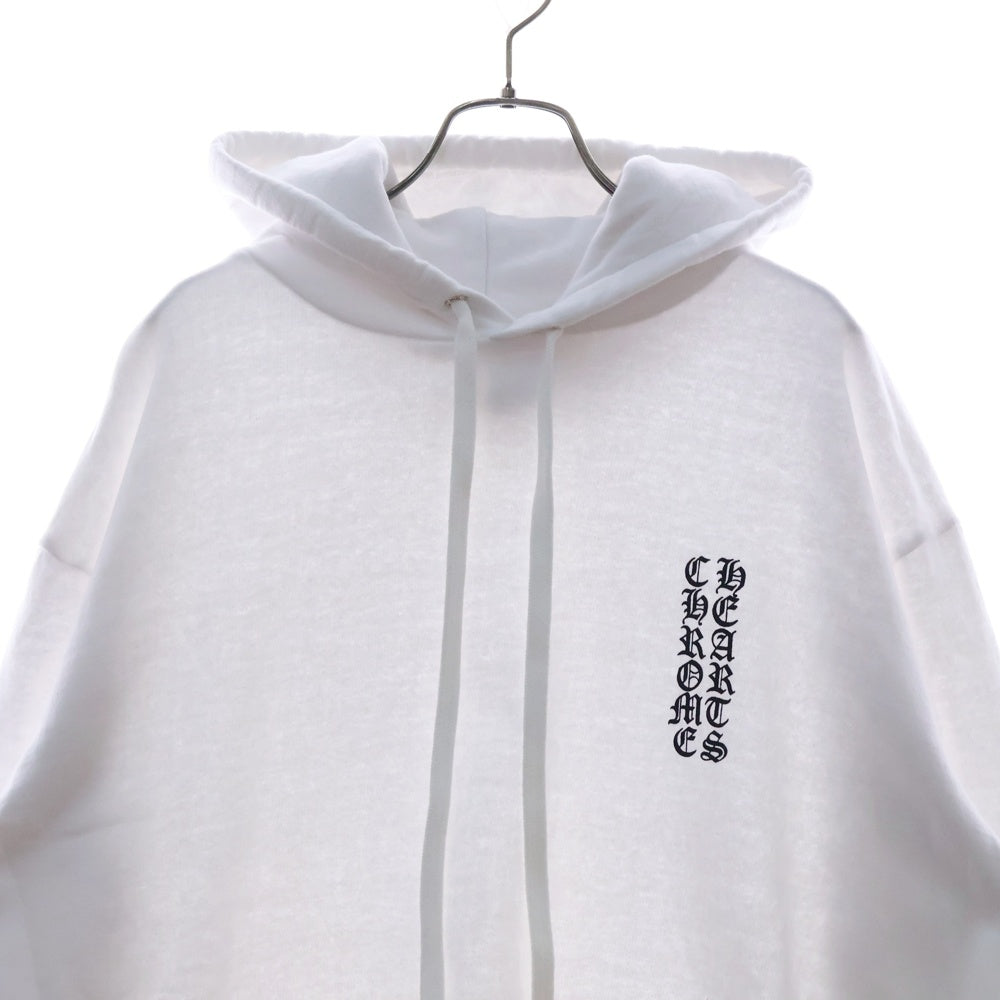 CHROME HEARTS(クロムハーツ) SWTSHRT PLVR アームロゴプリントプルオーバーフーディーパーカー ホワイト