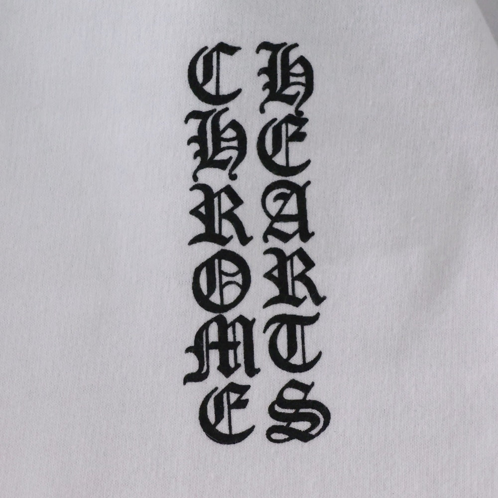 CHROME HEARTS(クロムハーツ) SWTSHRT PLVR アームロゴプリントプルオーバーフーディーパーカー ホワイト