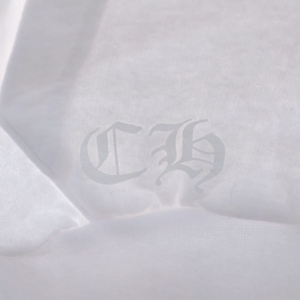 CHROME HEARTS(クロムハーツ) SWTSHRT PLVR アームロゴプリントプルオーバーフーディーパーカー ホワイト