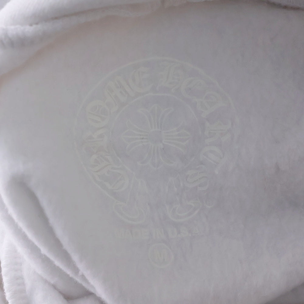 CHROME HEARTS(クロムハーツ) SWTSHRT PLVR アームロゴプリントプルオーバーフーディーパーカー ホワイト