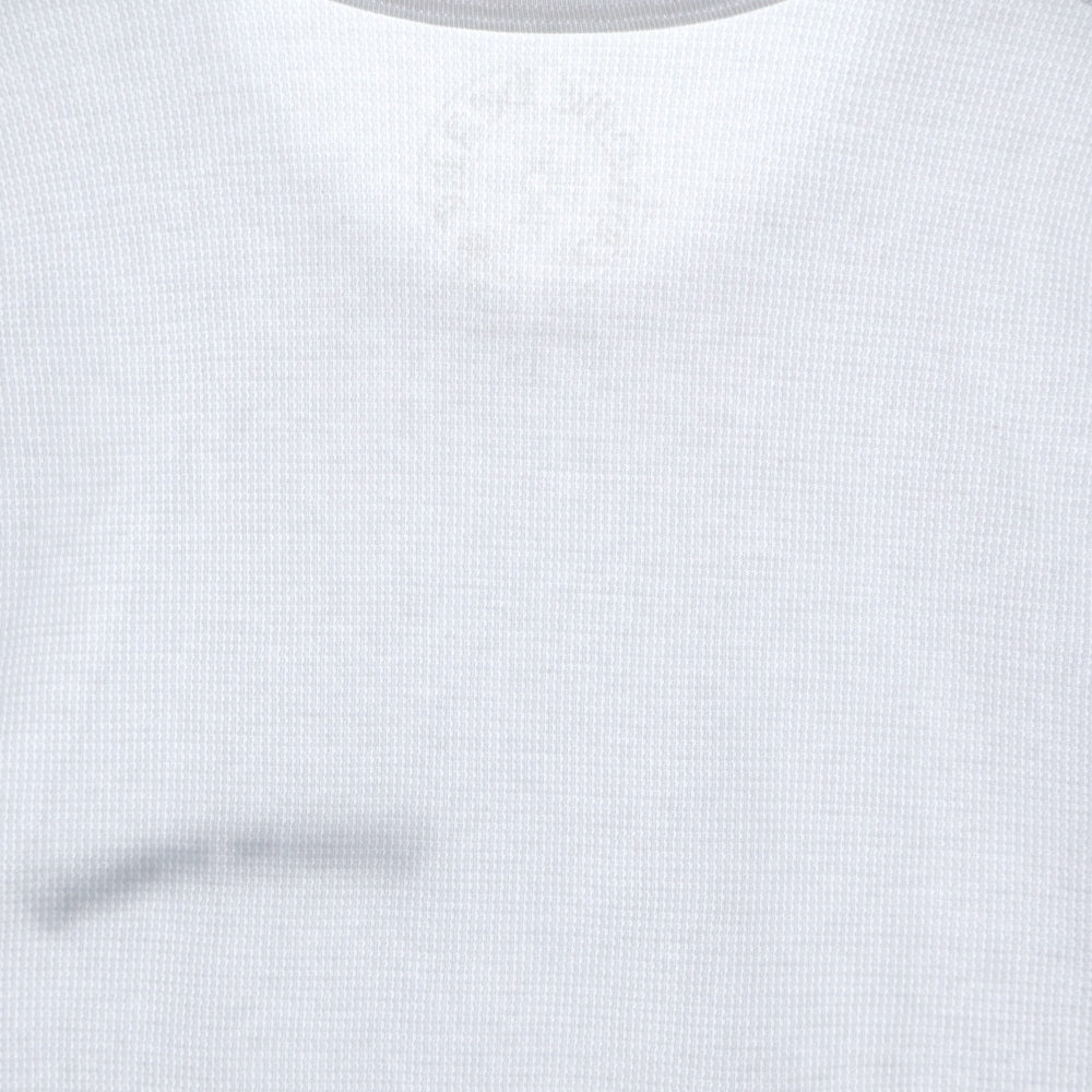 CHROME HEARTS(クロムハーツ) 25SS Thermal L/S スクロールラベル アームロゴプリントサーマル長袖Tシャツ カットソー ホワイト