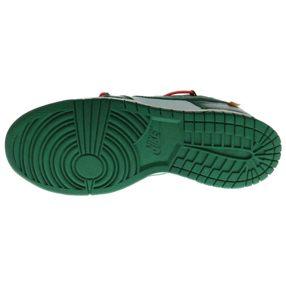 NIKE(ナイキ) ×OFF-WHITE DUNK LOW PINE-GREEN CT0856‐100 オフホワイト ダンク パイングリーン ローカットスニーカー グリーン/ホワイト US9/27.0cm