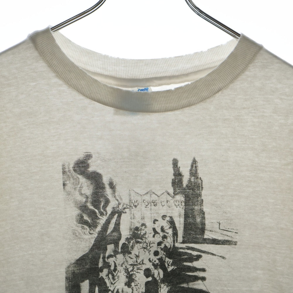 VINTAGE(ヴィンテージ) 90s VINTAGE Salvador Dali サルバドール・ダリ プリント半袖Tシャツ カットソー ホワイト