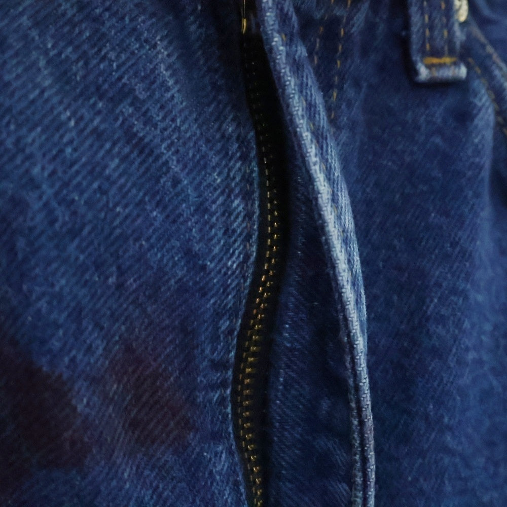 CHROME HEARTS(クロムハーツ) ×LEVI'S STENCIL DENIM リーバイス ステンシル ペイント加工クロスパッチ付きデニムパンツ インディゴ/ブルー/レッド