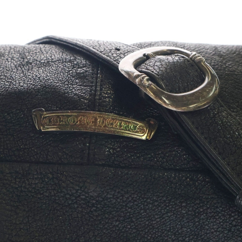 CHROME HEARTS(クロムハーツ) #1 SNAT PACK スナットパック ダガージップ ガンスリンガーベルト デストロイレザーウエストバッグ ブラック