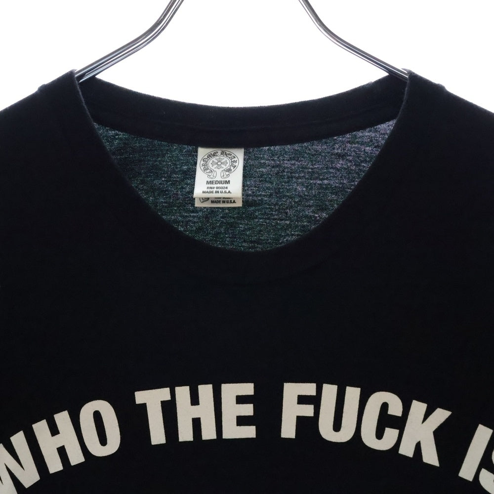 CHROME HEARTS(クロムハーツ) Who The Fuck Is Jesse Jo T-Shirt ジェシージョースターク フロントプリント 半袖Tシャツ カットソー ブラック