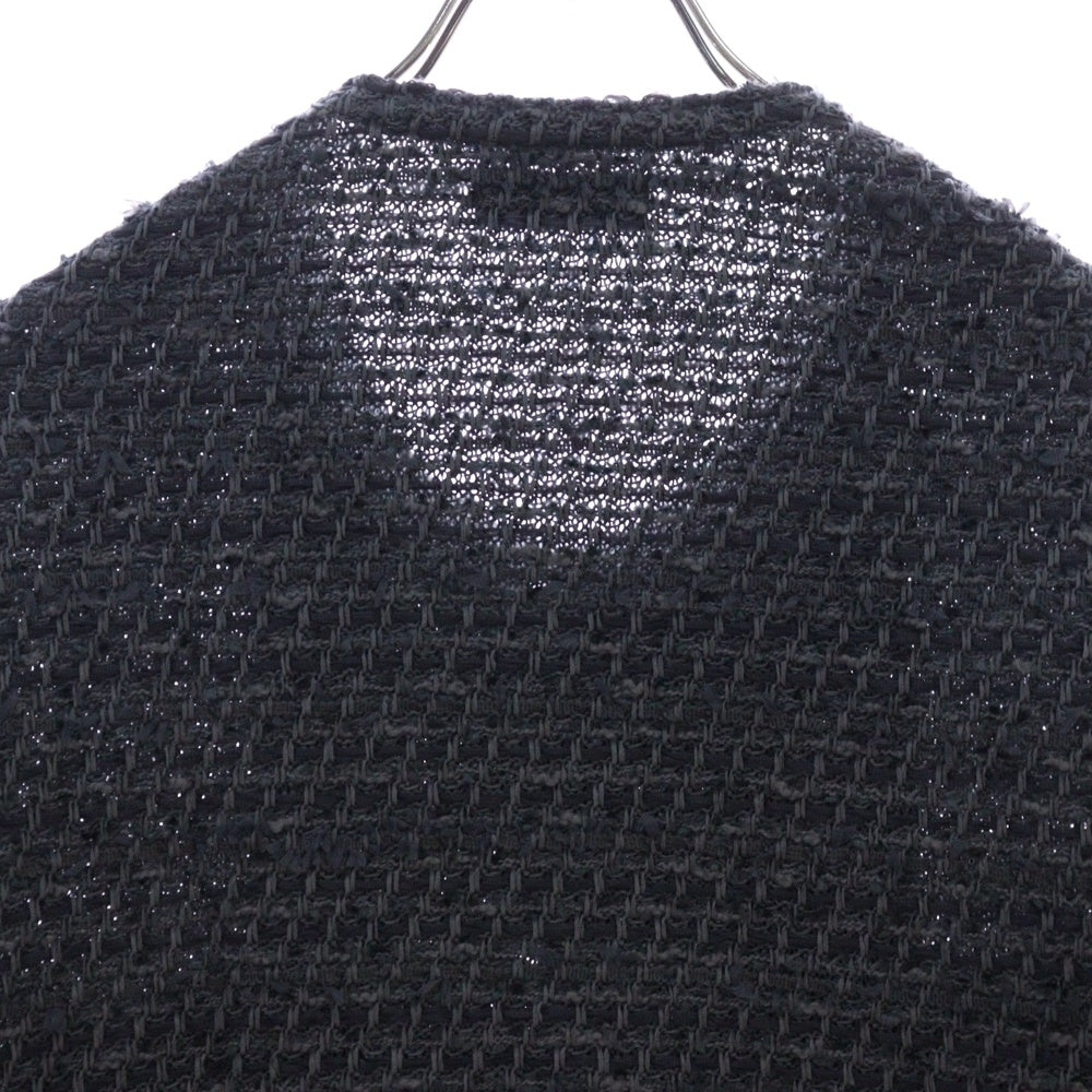 COOHEM(コーヘン) 24AW BASIC TWEED NO-COLLAR JACKET 4ポケット ベーシック ツイード ノーカラージャケット グレー 13-244-014