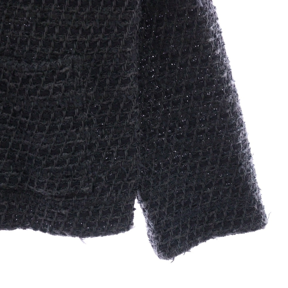 COOHEM(コーヘン) 24AW BASIC TWEED NO-COLLAR JACKET 4ポケット ベーシック ツイード ノーカラージャケット グレー 13-244-014