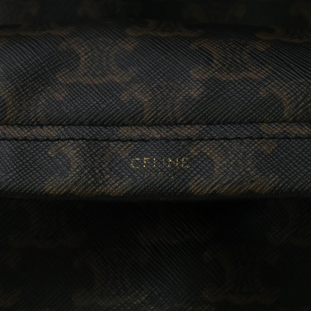 CELINE(セリーヌ) トリオンフ ミディアム PVC×レザー総柄 バックパック リュック 188382BOV.38SI ブラウン