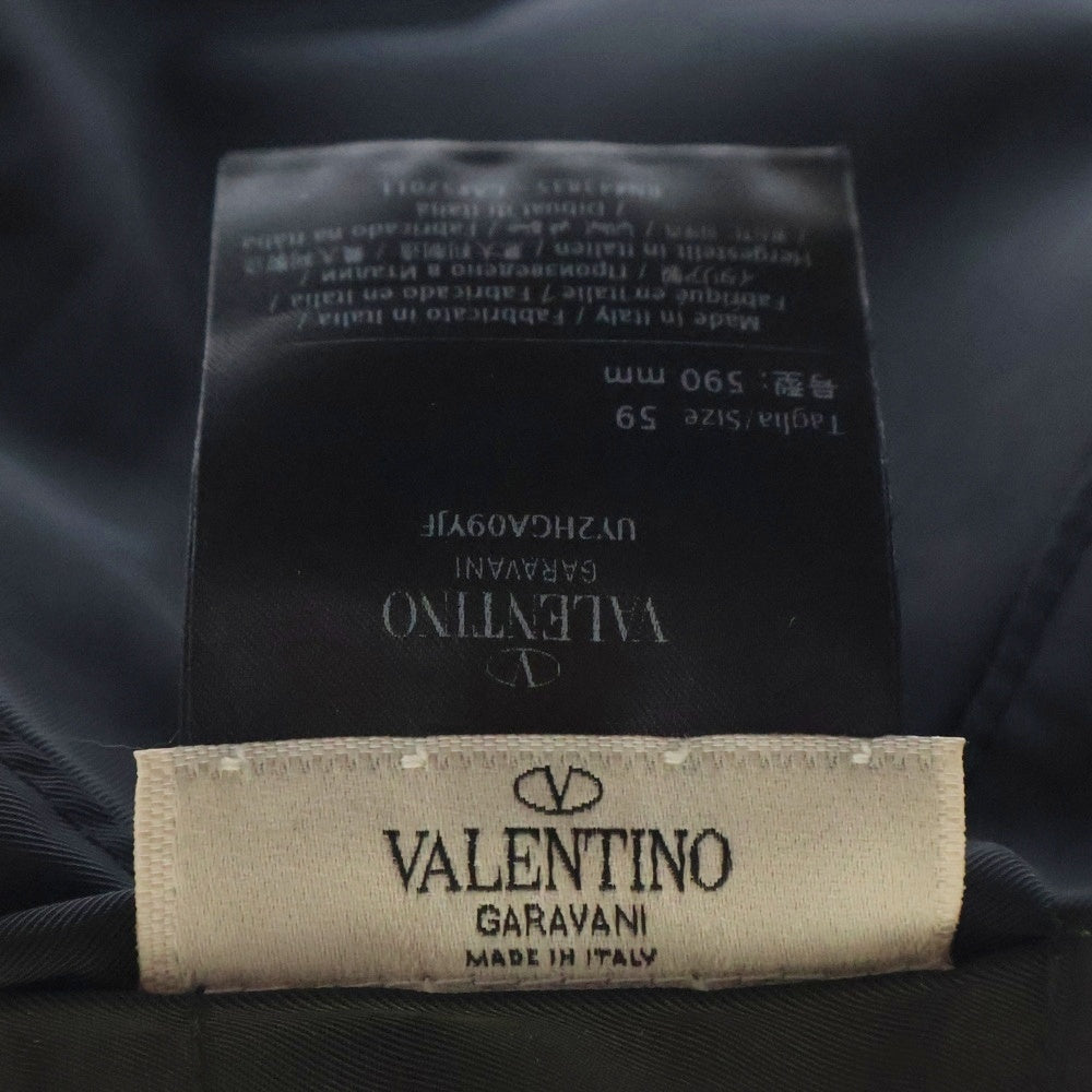 VALENTINO(ヴァレンチノ) VLTN ラバーロゴリバーシブルバケットハット UY2HGA09YJF ブラック/グレー/イエロー