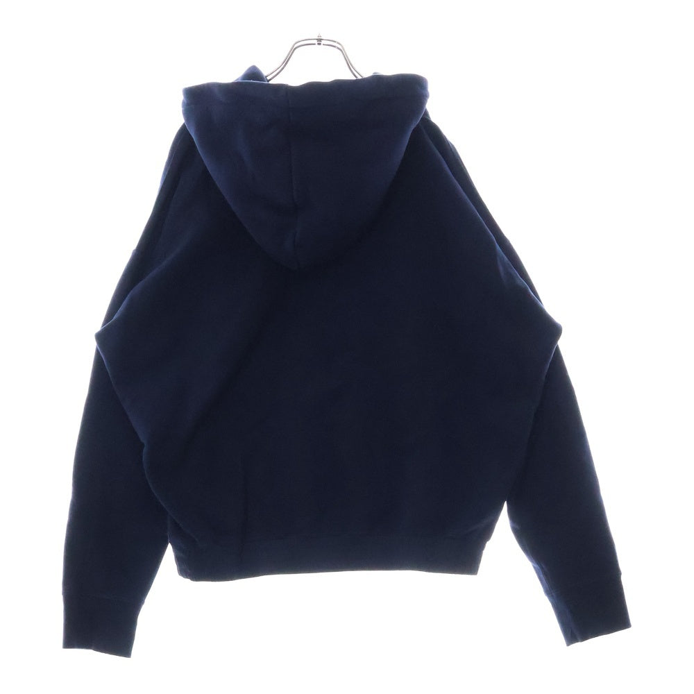 SAINT LAURENT PARIS(サンローランパリ) 24SS Hoodie Marine エンブロイダリーロゴプルオーバーフーディーパーカー 773358 Y36SW ネイビー