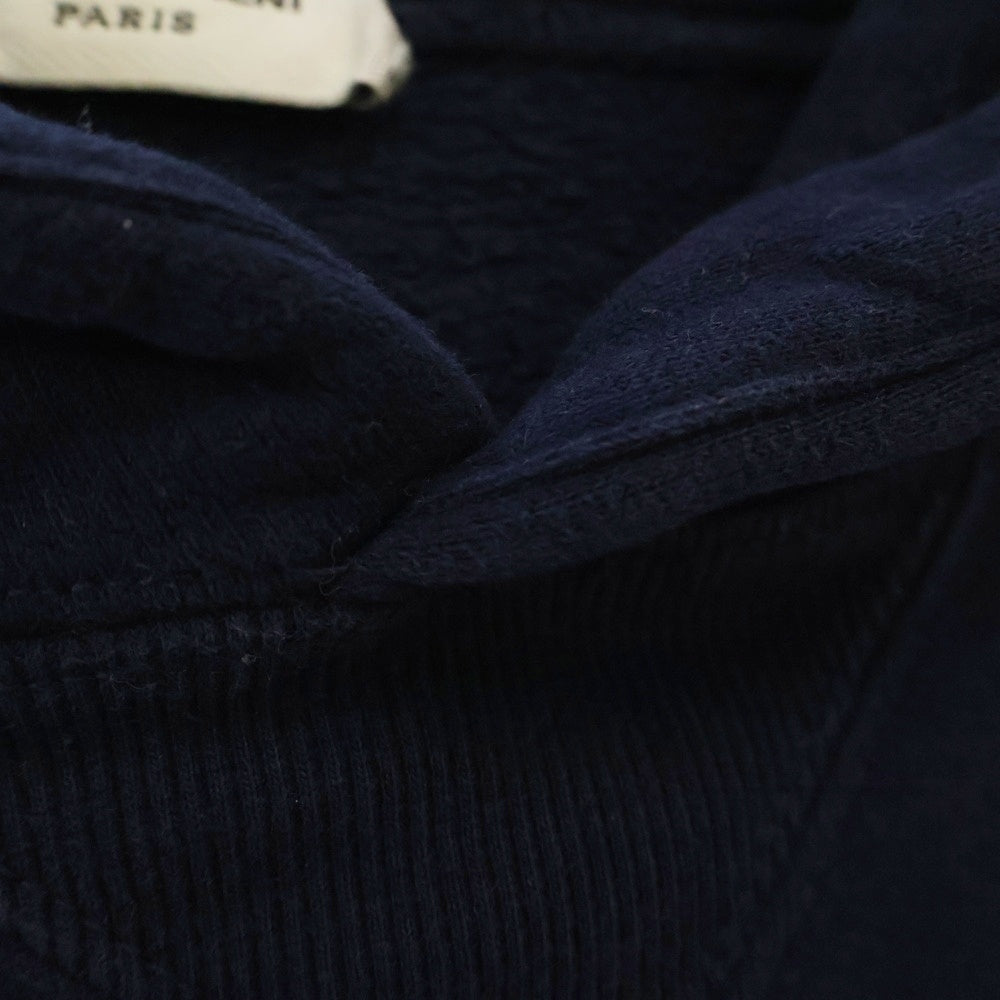 SAINT LAURENT PARIS(サンローランパリ) 24SS Hoodie Marine エンブロイダリーロゴプルオーバーフーディーパーカー 773358 Y36SW ネイビー