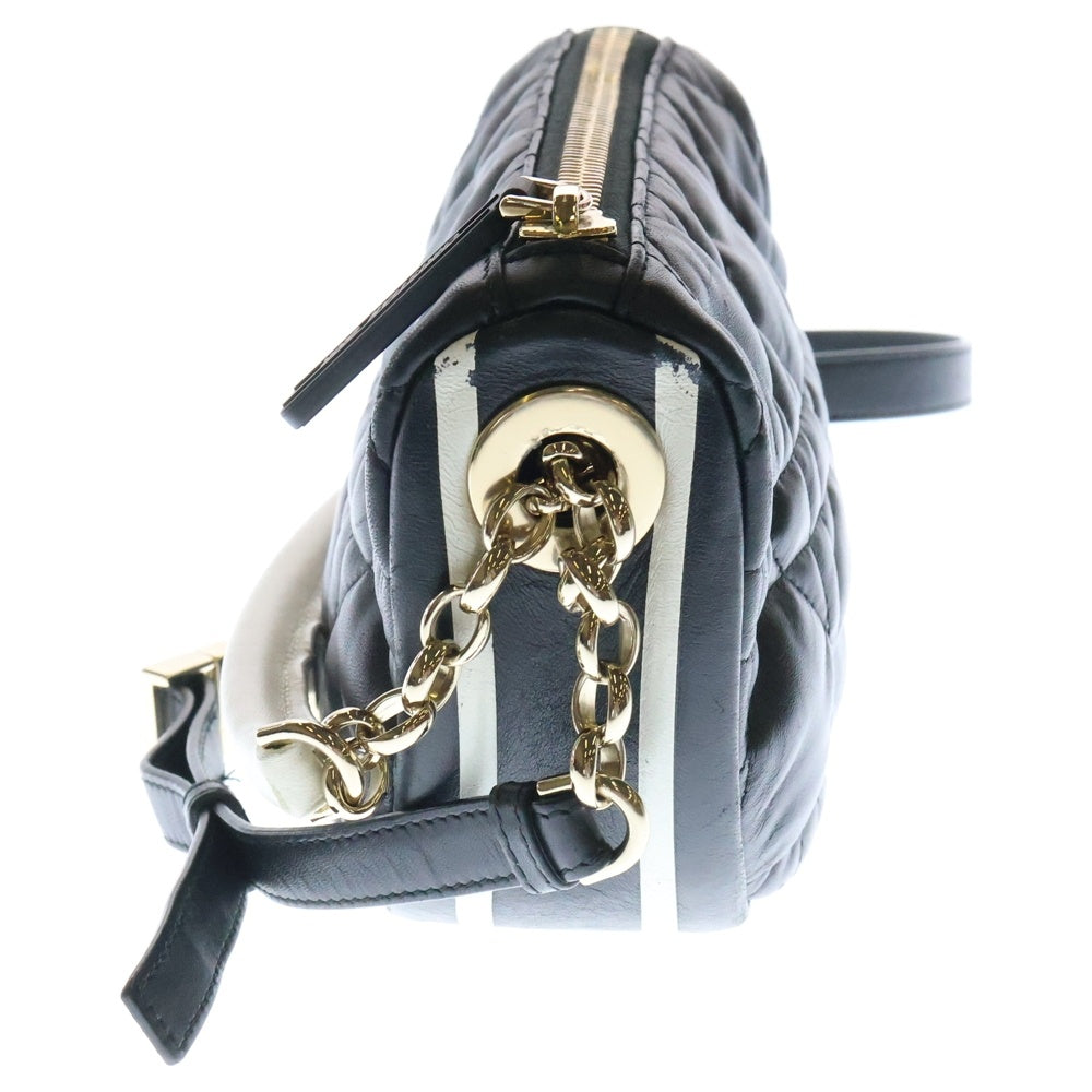 Christian Dior(クリスチャンディオール) HOBO ホーボー レザーショルダーバッグ ブラック レディース