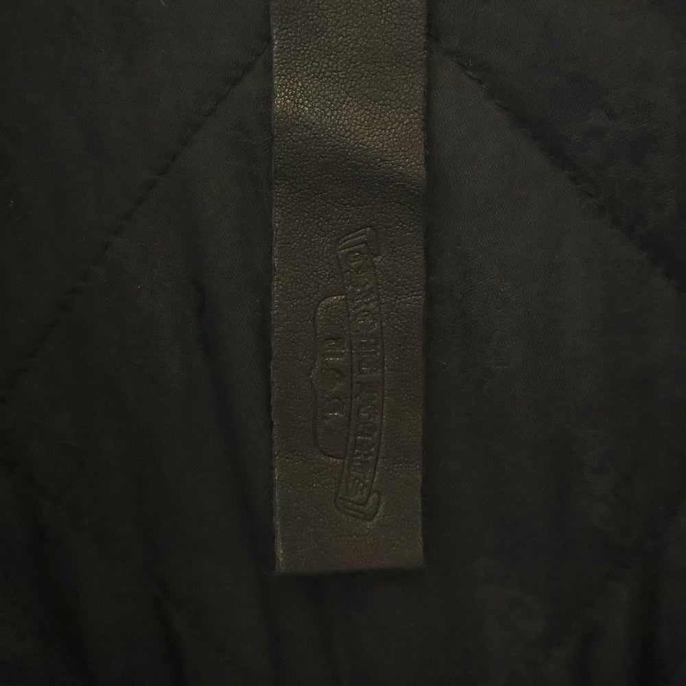 CHROME HEARTS(クロムハーツ) WORKN JNKYD PLD ワーキン プライドチェックアームロゴプリント 中綿シャツジャケット イエロー/オレンジ