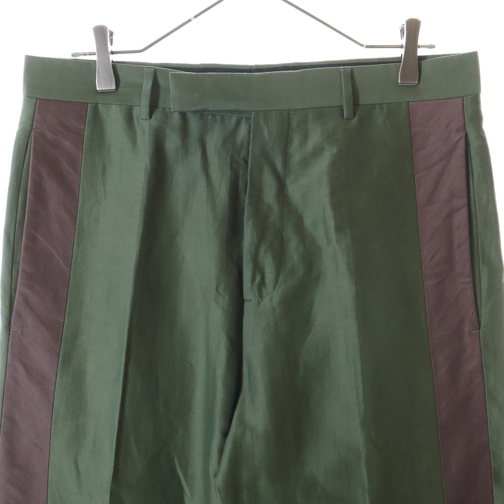 Rick Owens(リックオウエンス) 20SS Side Stripe Cropped Pants RU20S7372-SCSC サイド ストライプ クロップド パンツ スラックス グリーン