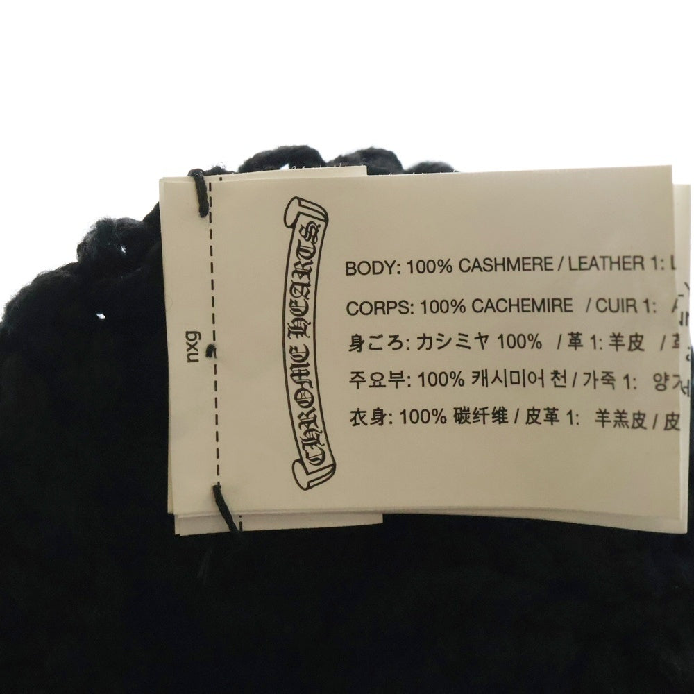CHROME HEARTS(クロムハーツ) MATTY BOY マッティボーイ チョンパーパッチ カシミヤビーニー ニットキャップ 帽子 ブラック/グリーン