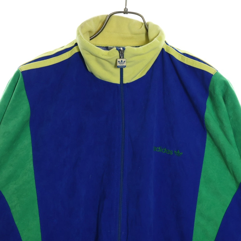 adidas(アディダス) 80s フランス製 ベロア トラックジャケット アウター ブルー