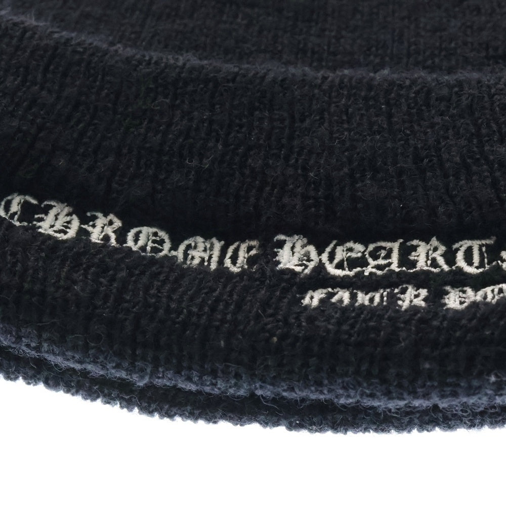 CHROME HEARTS(クロムハーツ) WOOL WATCH CAP CHプラス刺繍ウールビーニー ニットキャップ ブラック