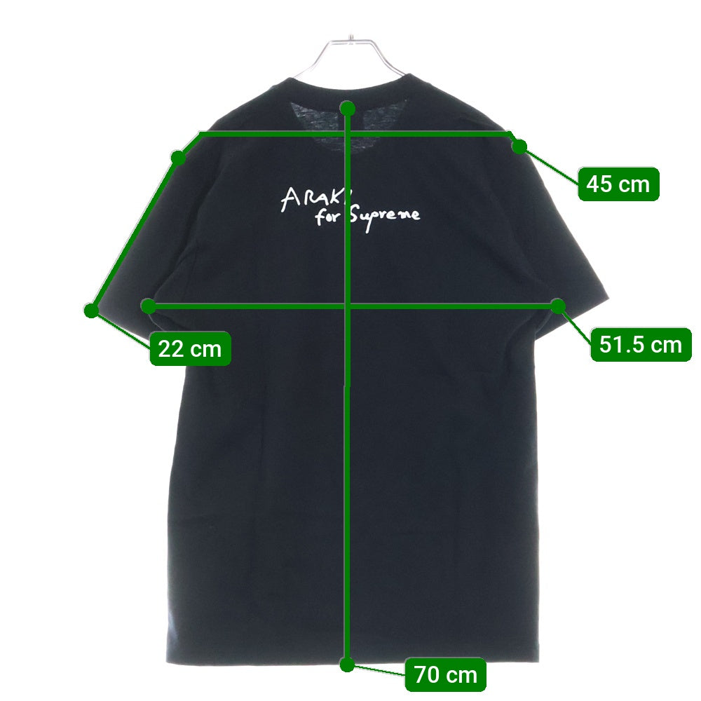SUPREME(シュプリーム) 16AW Araki Rose Tee アラキ ローズプリント半袖Tシャツ カットソー ブラック