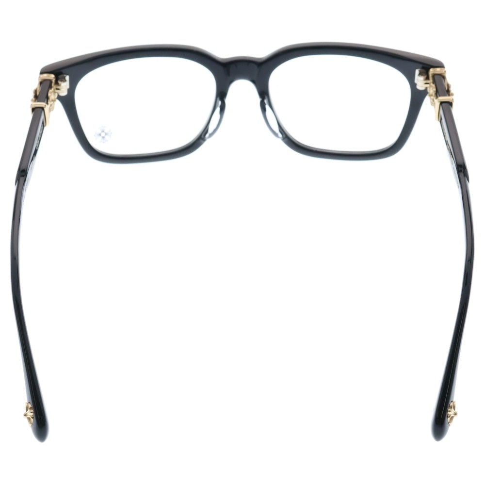 CHROME HEARTS(クロムハーツ) COX UCKER CHクロステンプル ウェリントン サングラス メガネ 眼鏡 ブラック/ゴールド