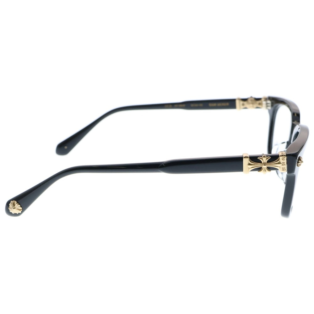 CHROME HEARTS(クロムハーツ) COX UCKER CHクロステンプル ウェリントン サングラス メガネ 眼鏡 ブラック/ゴールド