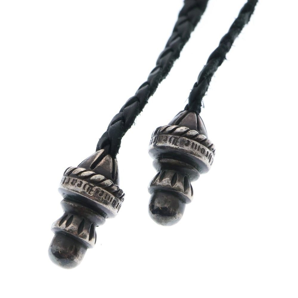 CHROME HEARTS(クロムハーツ) CAMPANA カンパナ レザーブレイド ペンダント ネックレス シルバー/ブラック