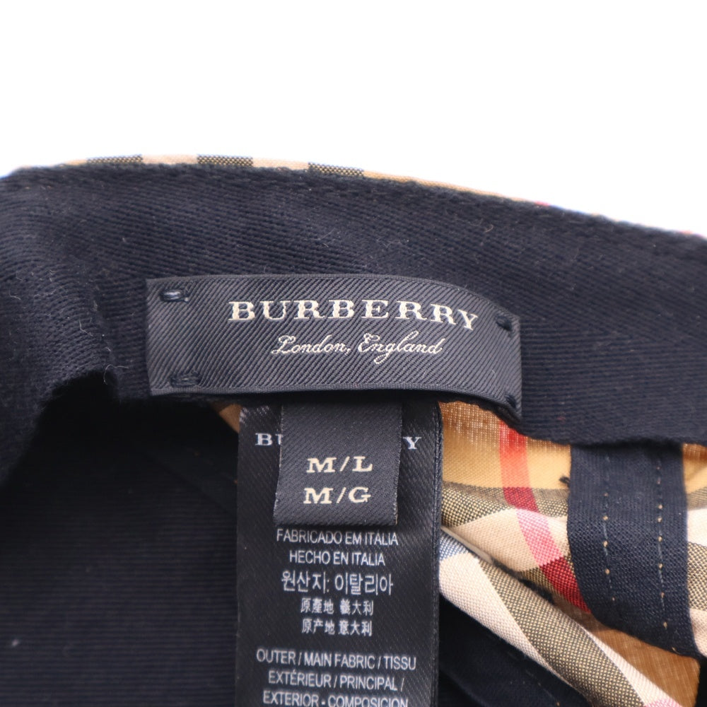 BURBERRY(バーバリー) ノヴァチェック柄 コットン ベースボールキャップ 帽子 4073689 ベージュ
