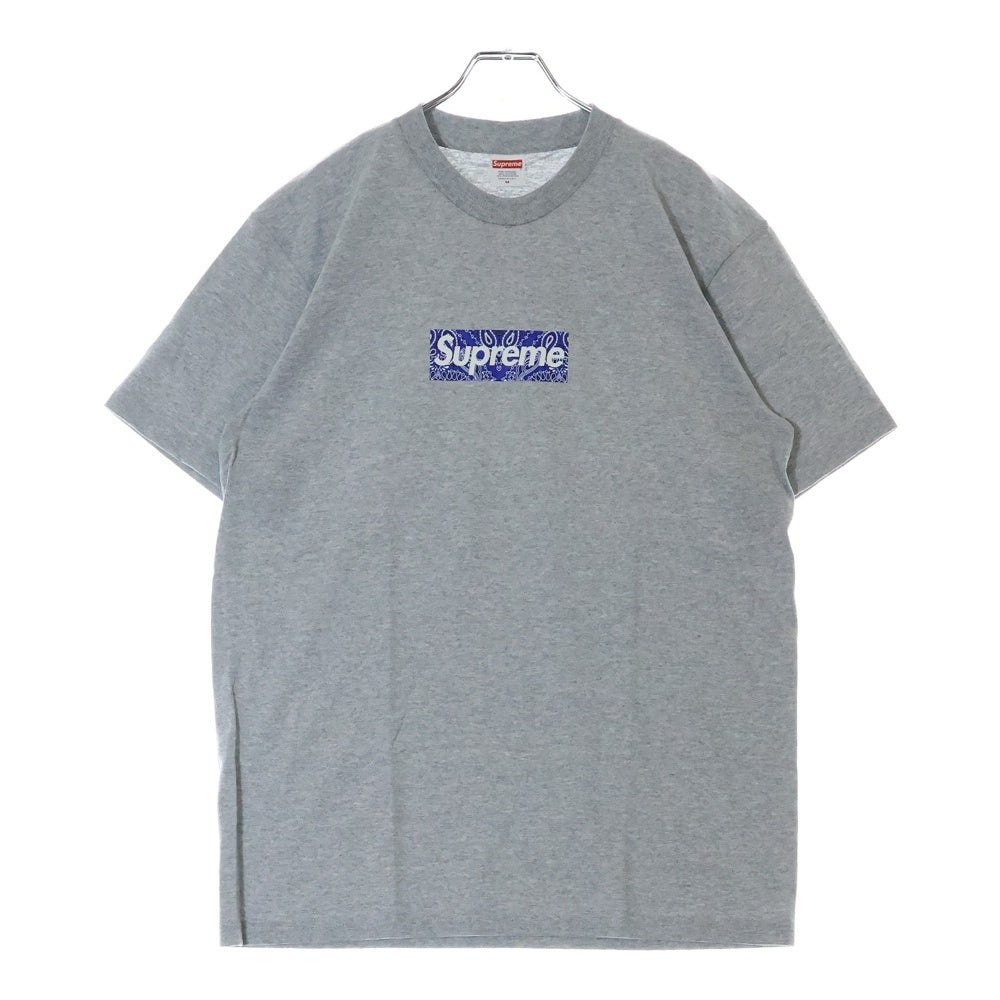 SUPREME(シュプリーム) 19AW Bandana Box Logo Tee バンダナ ボックス ロゴ Tシャツ M グレー