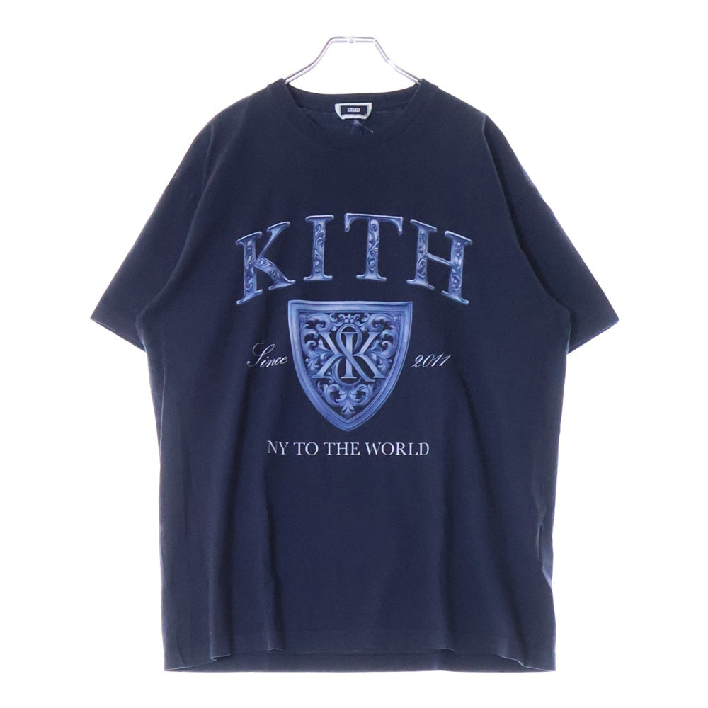 KITH(キス) NY TO THE WORLD 25-073-060-0002-3-0 半袖Tシャツ カットソー ネイビー