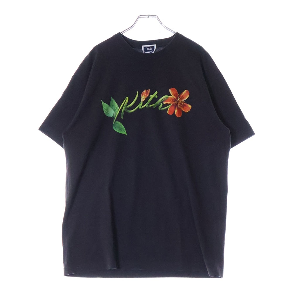KITH(キス) ロゴプリント 半袖Tシャツ カットソー ブラック 25-073-060-0000-3-0