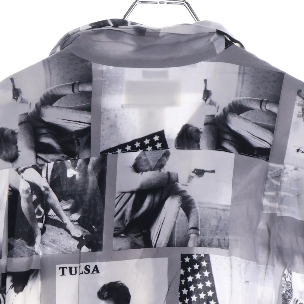 WACKO MARIA(ワコマリア) 21SS LARRY CLARK TULSA HAWAIIAN SHIRT S/S ラリークラーク 開襟シャツ 半袖シャツ グレー/ホワイト