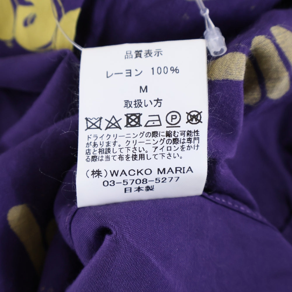 WACKO MARIA(ワコマリア) DISCO DEVIL HAWAIIAN SHIRT S/S ディスコデビルプリント 開襟シャツ 半袖シャツ パープル