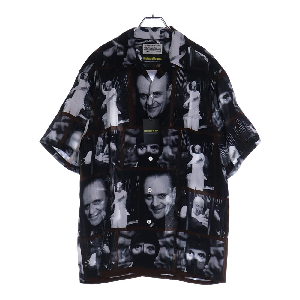 WACKO MARIA(ワコマリア) 21SS THE SILENCE OF THE LAMBS HAWAIIAN SHIRT S/S 羊たちの沈黙 開襟シャツ 半袖シャツ ブラウン/ブラック