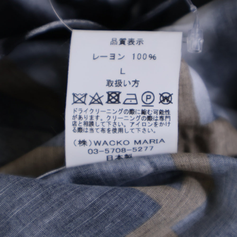 WACKO MARIA(ワコマリア) 21SS THE SILENCE OF THE LAMBS HAWAIIAN SHIRT S/S 羊たちの沈黙 開襟シャツ 半袖シャツ ブラウン/ブラック