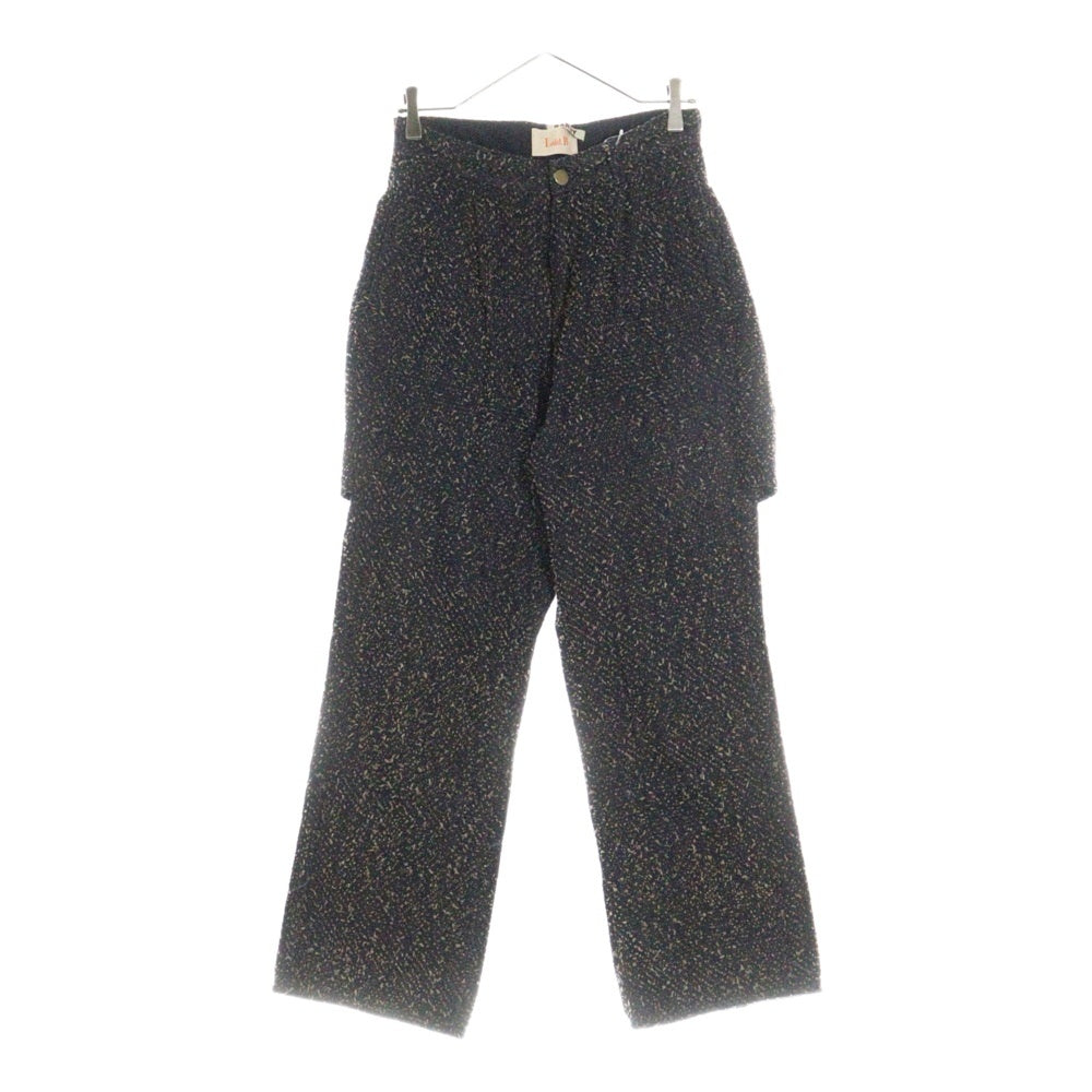 RANDY(ランディ) 23AW×Laid.B Sit W-hip pants レイドビー ダブルヒップツイードデニムパンツ 23FW-PT01 ネイビー
