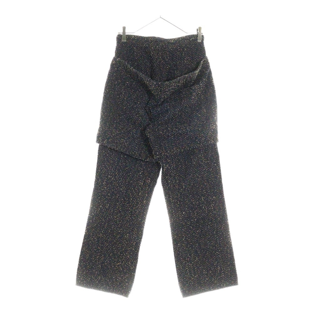 RANDY(ランディ) 23AW×Laid.B Sit W-hip pants レイドビー ダブルヒップツイードデニムパンツ 23FW-PT01 ネイビー