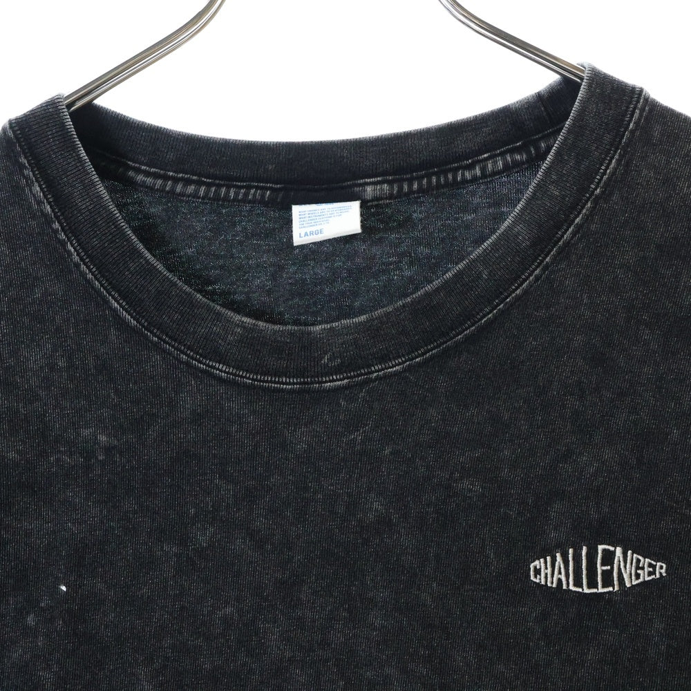 CHALLENGER(チャレンジャー) PIGMENT LOGO TEE ピグメントロゴ半袖Tシャツ カットソー グレー